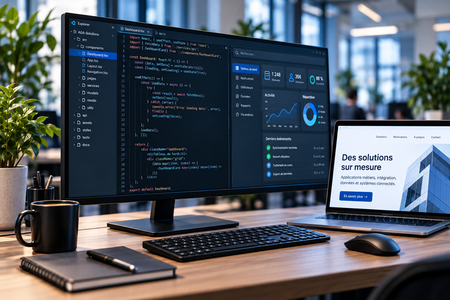 Développement d’applications métiers sur mesure par AGA Systems